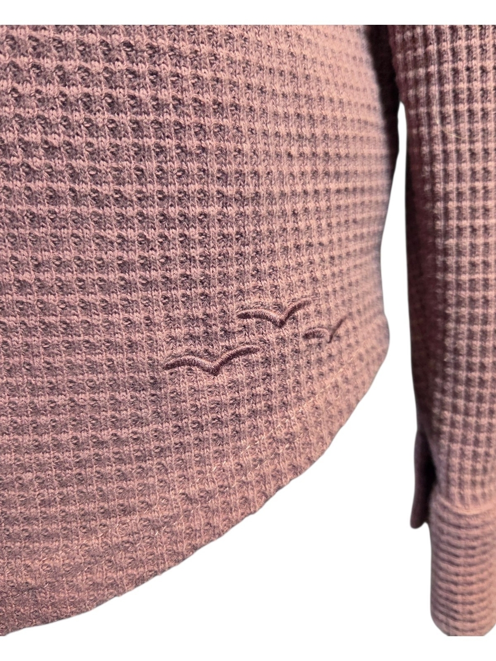 Lazypants Women's Dusty Rose Waffle Utility Jacket Size Med - Picture 4 of 5